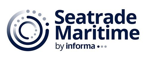 blue seatrade maritime logo on white background